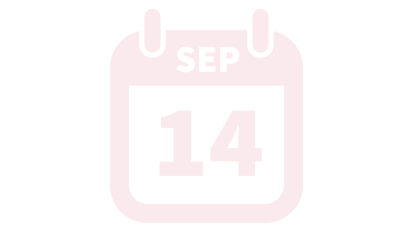 Image of a calendar page with the words Sep 14